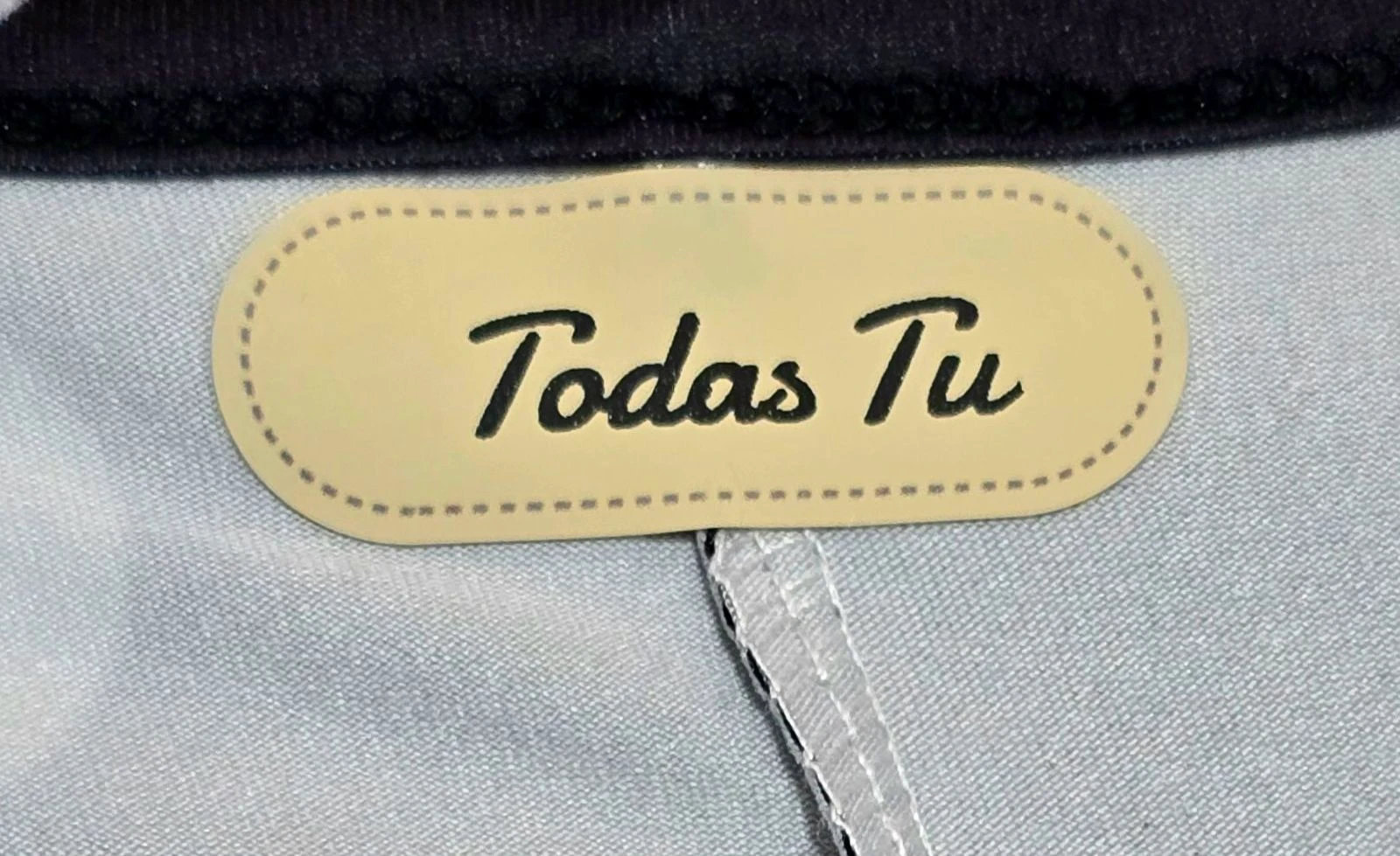 Vestido largo negro con lunares blancos, Talla M – photo 6